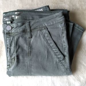 Utility skinny jeans - army green
